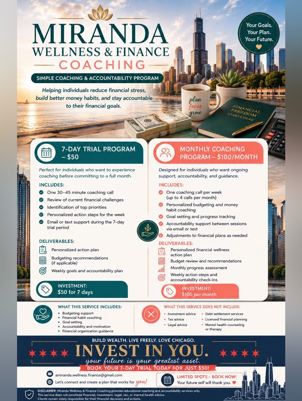 Consulting (Wellness & Finance) Session -  🤳🏾📱☎️ One Hour